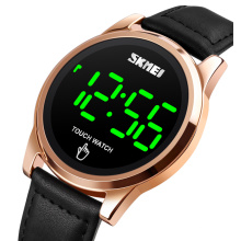 Skmei 1684 Touch Screen Digital Sports Watches Clock Waterproof Branded Fashion Leather Watch Men